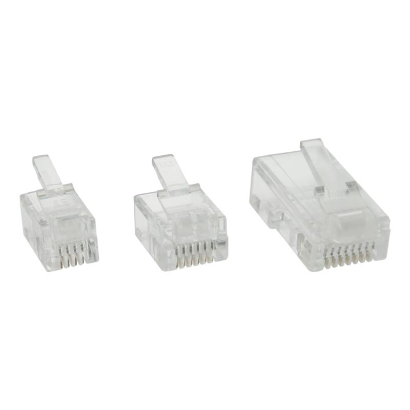 InLine ModularMale 4P4C RJ10 zum Crimpen auf Flatkabel 10er Pack