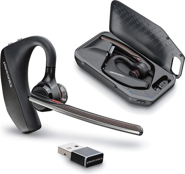 POLY VOYAGER 5200 UC Headset oorhaak Zwart Bluetooth