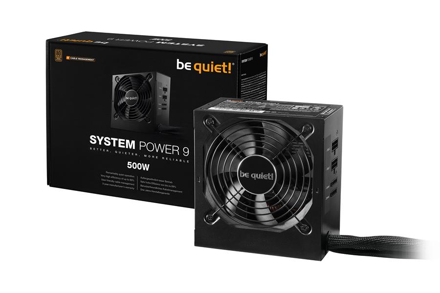 be quiet! System Power 9 | 500W CM power supply unit 20+4 pin ATX ATX Zwart