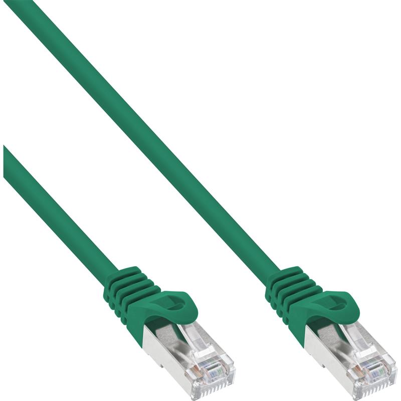 InLine Patchkabel S-FTP Cat 5e groen 0 25m