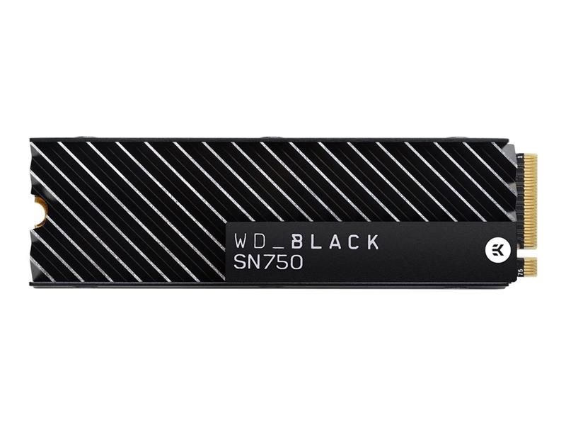 Western Digital SN750 Black SSD w heatsink 2 TB M 2 NVMe PCIe3x4 3400 2900 MB s