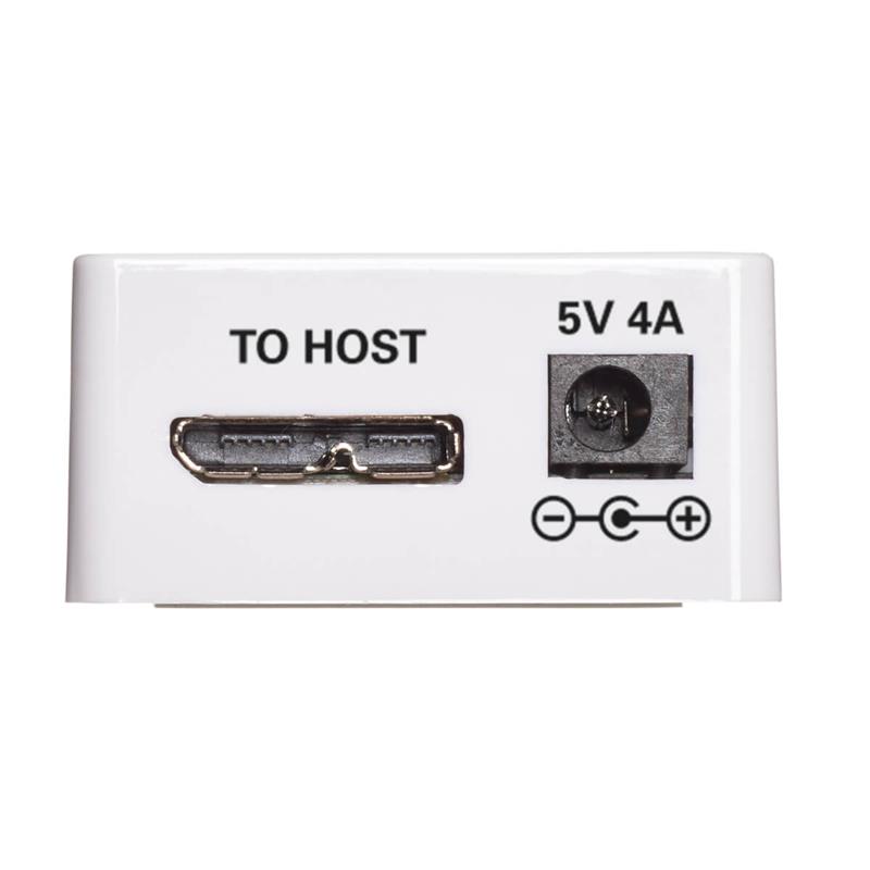 Tripp Lite U360-010C-2X3 interface hub USB 3.2 Gen 1 (3.1 Gen 1) Micro-B 5000 Mbit/s Wit