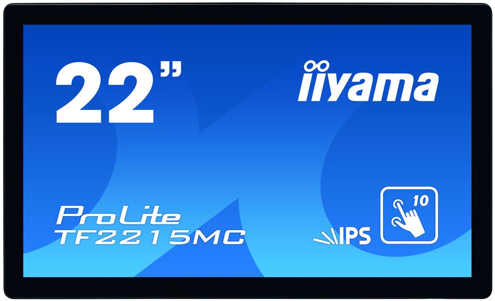 iiyama ProLite TF2215MC-B2 touch screen-monitor 54,6 cm (21.5"") 1920 x 1080 Pixels Zwart Multi-touch Multi-gebruiker