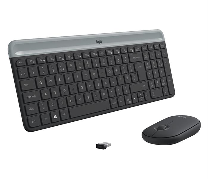 Logitech MK470 toetsenbord Inclusief muis USB QWERTY Spaans Grafiet