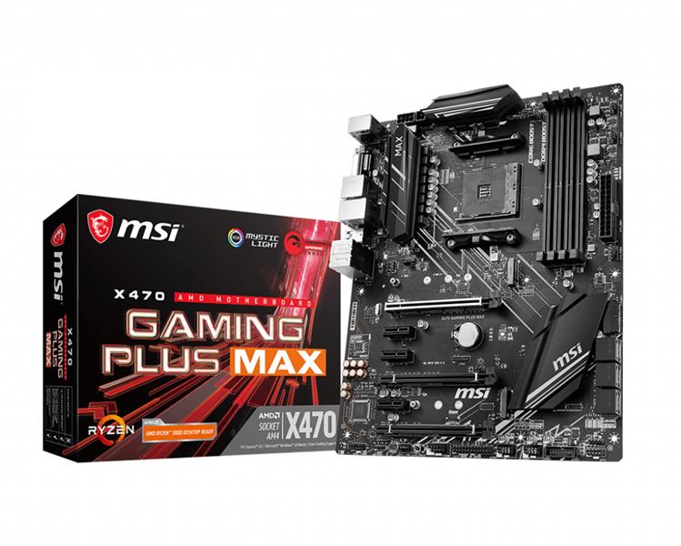 MSI X470 Gaming Plus Max moederbord Socket AM4 ATX AMD X470