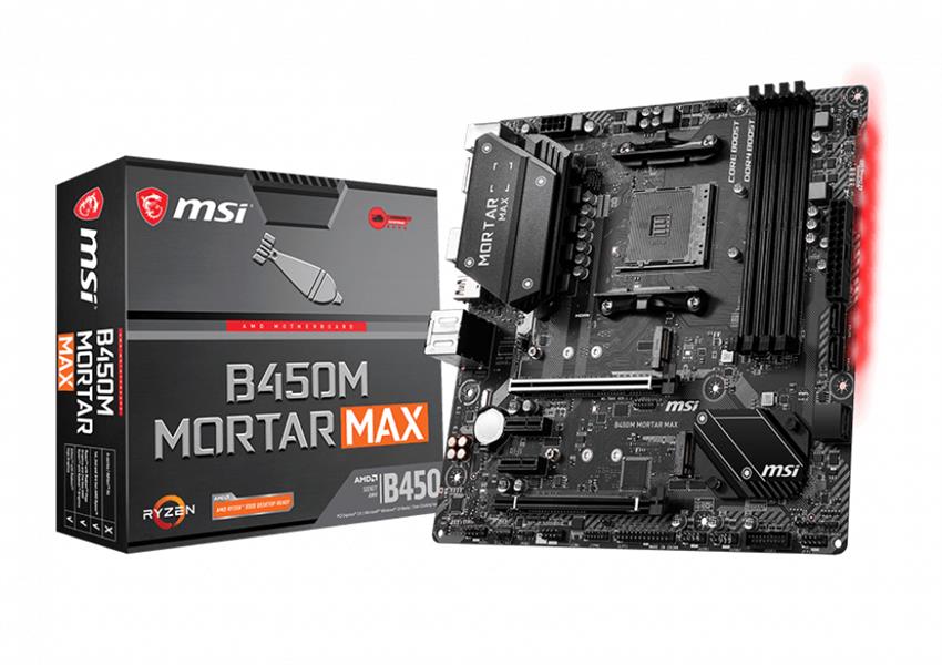 MSI B450M Mortar Max moederbord Socket AM4 Micro ATX AMD B450