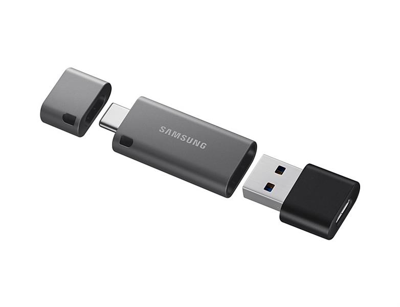 Samsung DUO Plus USB flash drive 32 GB USB Type-C 3.2 Gen 1 (3.1 Gen 1) Zwart, Grijs