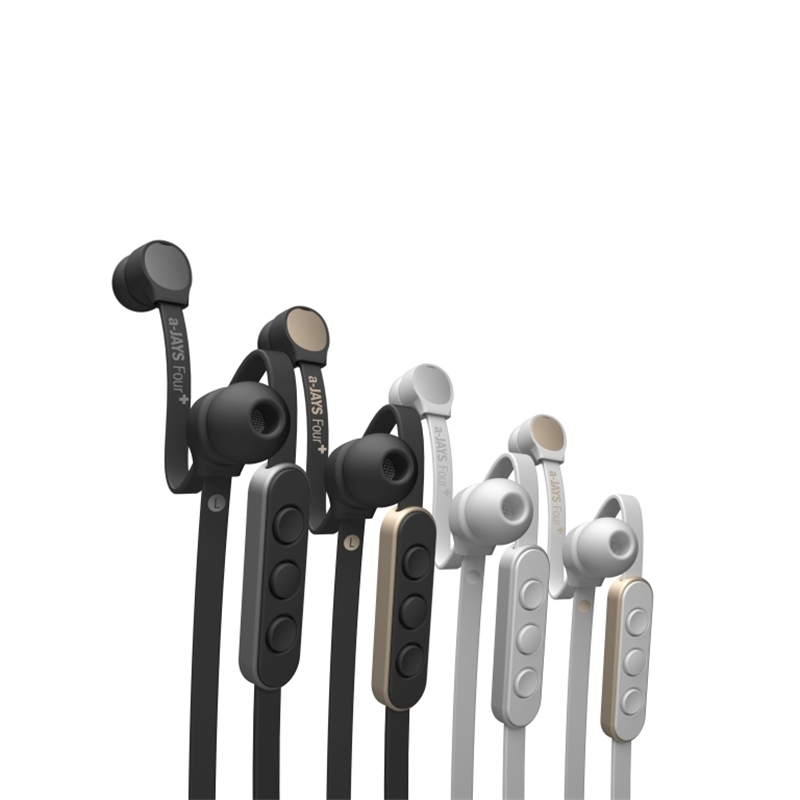 a-JAYS Four+ - In-Ear Koptelefoon - Gemaakt voor Apple iOS iPod / iPhone / iPad - Wit & Goud