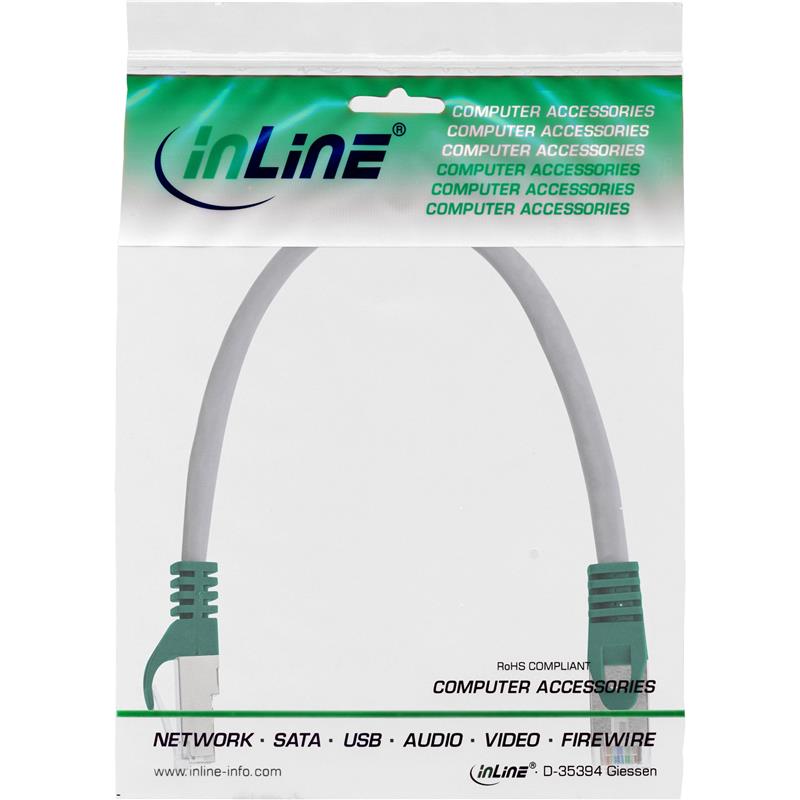 InLine Crossover patchkabel S-FTP Cat 5e grijs 0 25m