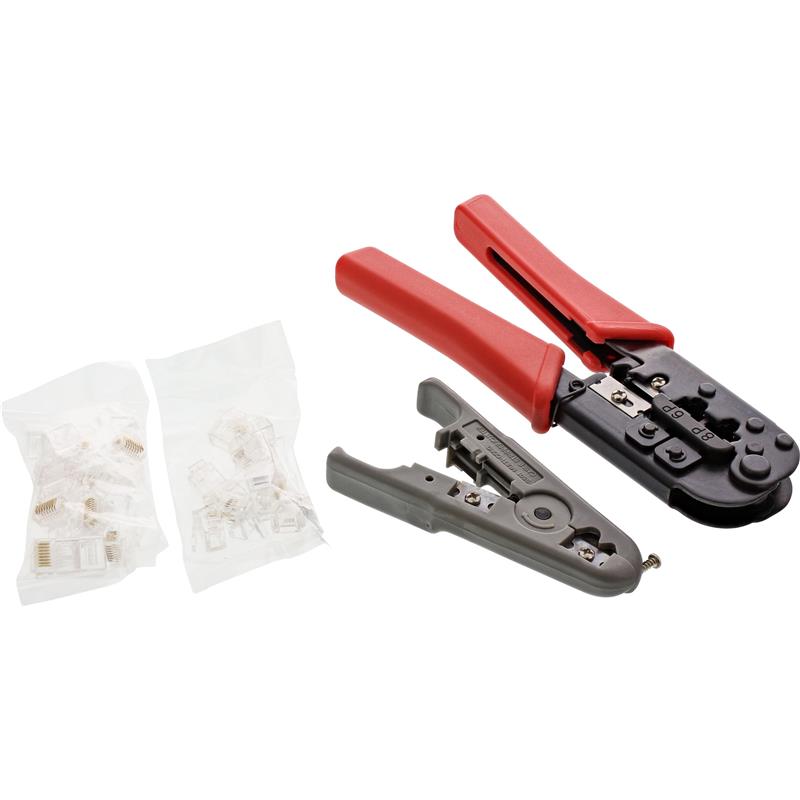 InLine Crimp tool kit for Network plug with RJ45 8P8C and RJ11 6P4C