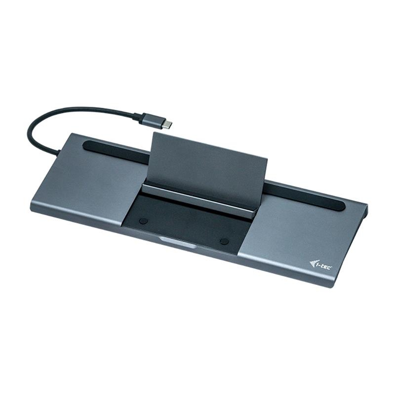 i-tec Metal USB-C Low Profile 4K Triple Display Docking Station with Power Delivery 85 W + Universal Charger 112 W