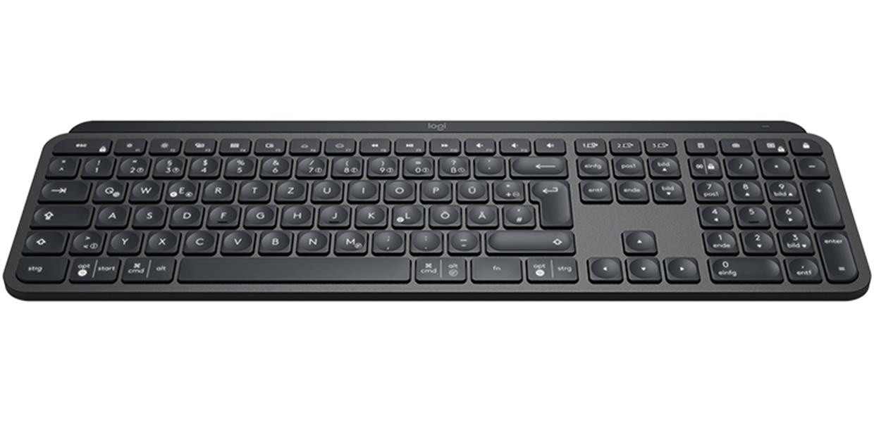 Logitech MX Keys toetsenbord RF-draadloos + Bluetooth QWERTZ Duits Zwart