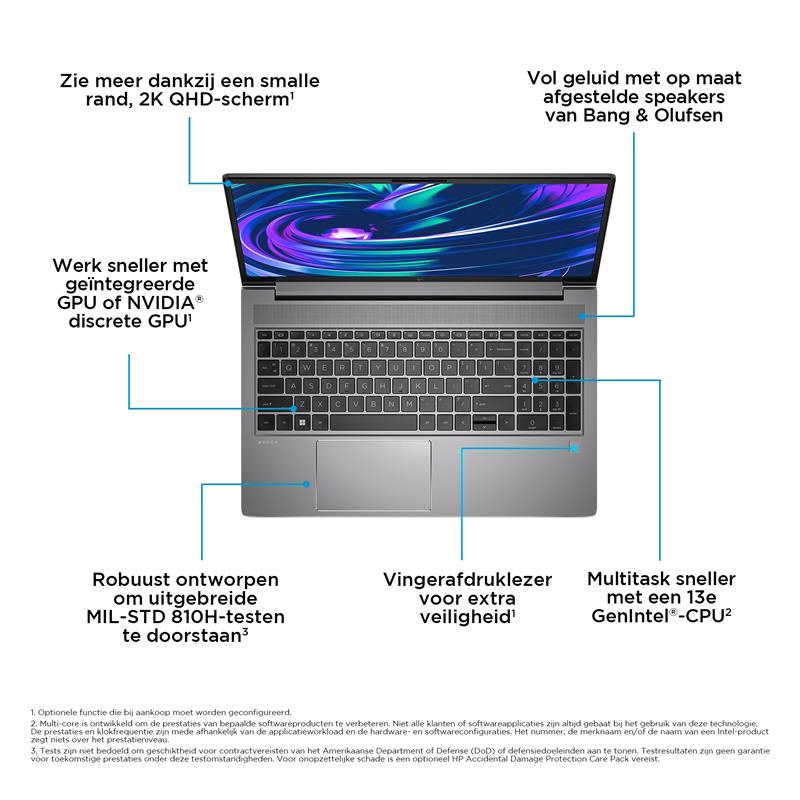HP ZBook Power 15.6 G10 i7-13700H Mobiel werkstation 39,6 cm (15.6"") Full HD Intel® Core™ i7 32 GB DDR5-SDRAM 512 GB SSD NVIDIA RTX A1000 Wi-Fi 6E (8