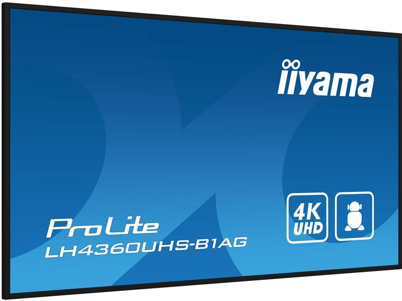 iiyama PROLITE Digitaal A-kaart 108 cm (42.5"") LED Wifi 500 cd/m² 4K Ultra HD Zwart Type processor Android 11 24/7