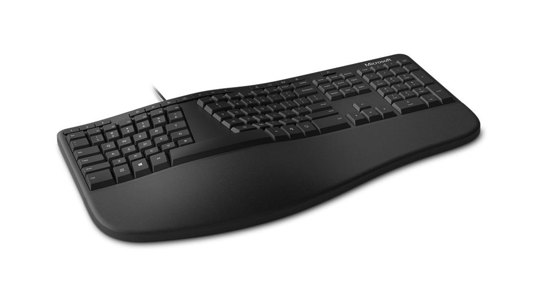 Microsoft Ergonomic toetsenbord USB QWERTY US International Zwart