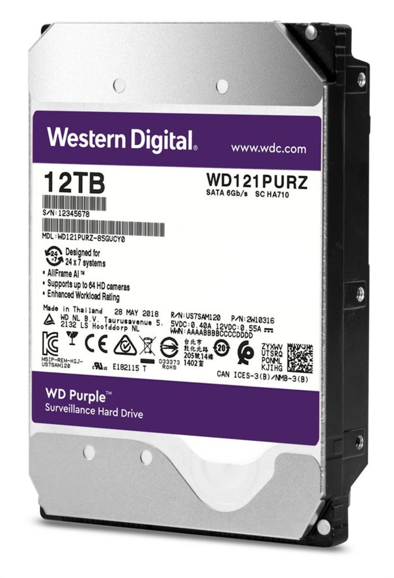 Western Digital Purple 3 5 12000 GB SATA III