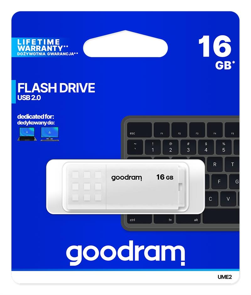 Goodram UME2 USB flash drive 16 GB USB Type-A 2.0 Wit