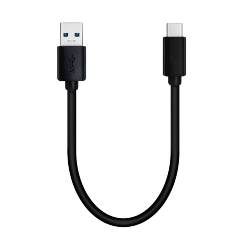 QNAP USB 3.0 5G 0.2M TYPE-A TO TYPE-C CABLE USB-kabel 0,2 m USB 3.2 Gen 1 (3.1 Gen 1) USB A USB C Zwart