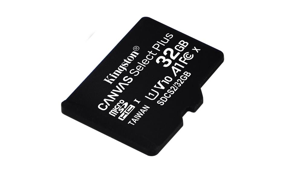 Kingston Technology Canvas Select Plus flashgeheugen 32 GB MicroSDHC Klasse 10 UHS-I