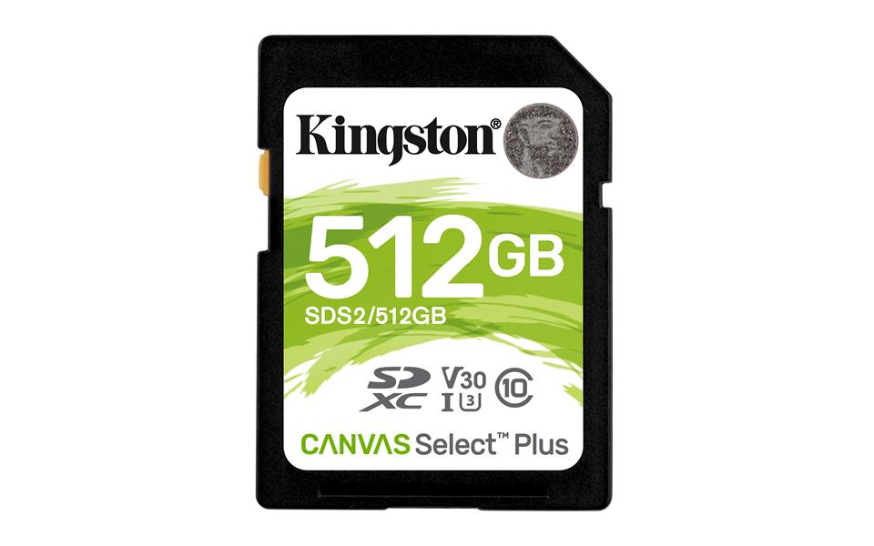 Kingston Technology Canvas Select Plus flashgeheugen 512 GB SDXC Klasse 10 UHS-I