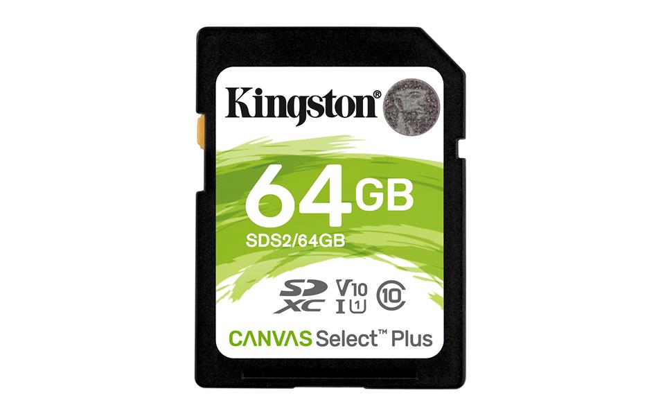 Kingston Technology Canvas Select Plus flashgeheugen 64 GB SDXC Klasse 10 UHS-I