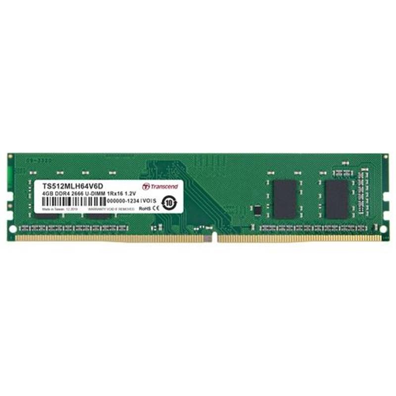 Transcend geheugenmodule 4 GB 1 x 16 GB DDR4 2666 MHz