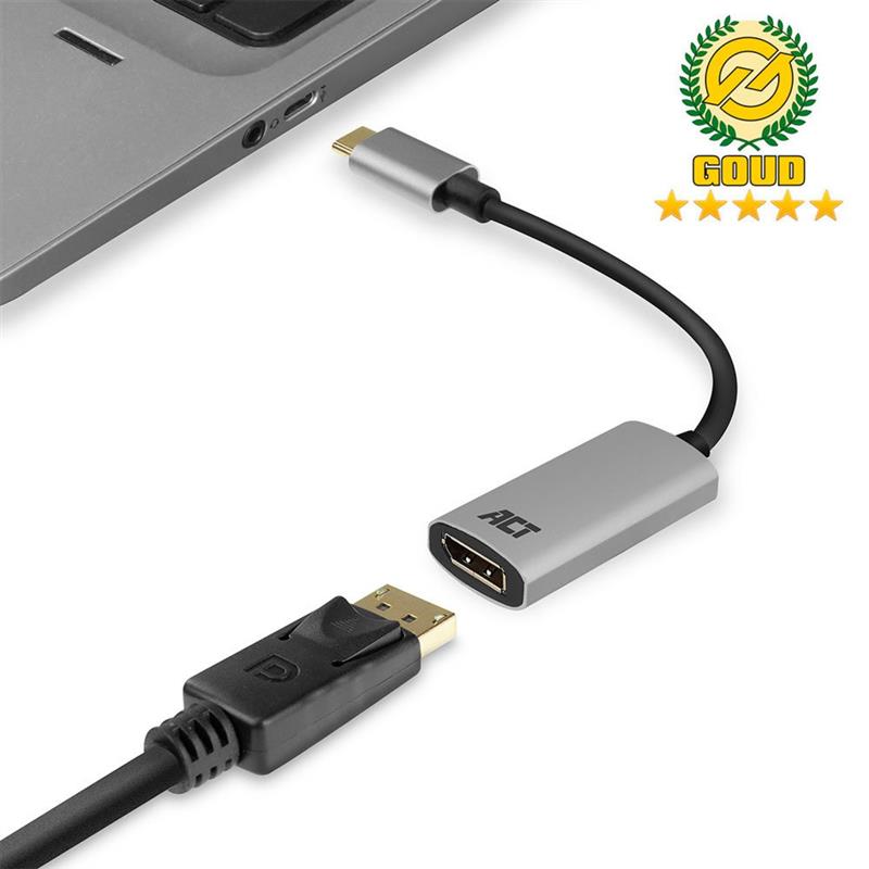 ACT AC7030 USB-C naar DisplayPort adapter