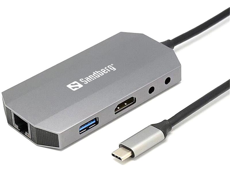 Sandberg USB-C 6-in1 Travel Dock