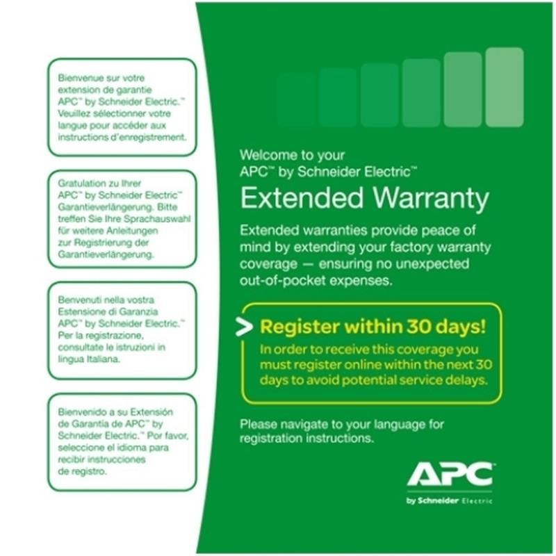 APC WEXTWAR1YR-SD-01 garantie- en supportuitbreiding