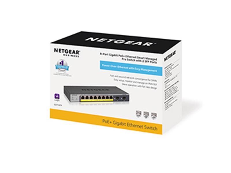 Netgear GS110TP Managed L2/L3/L4 Gigabit Ethernet (10/100/1000) Grijs Power over Ethernet (PoE)