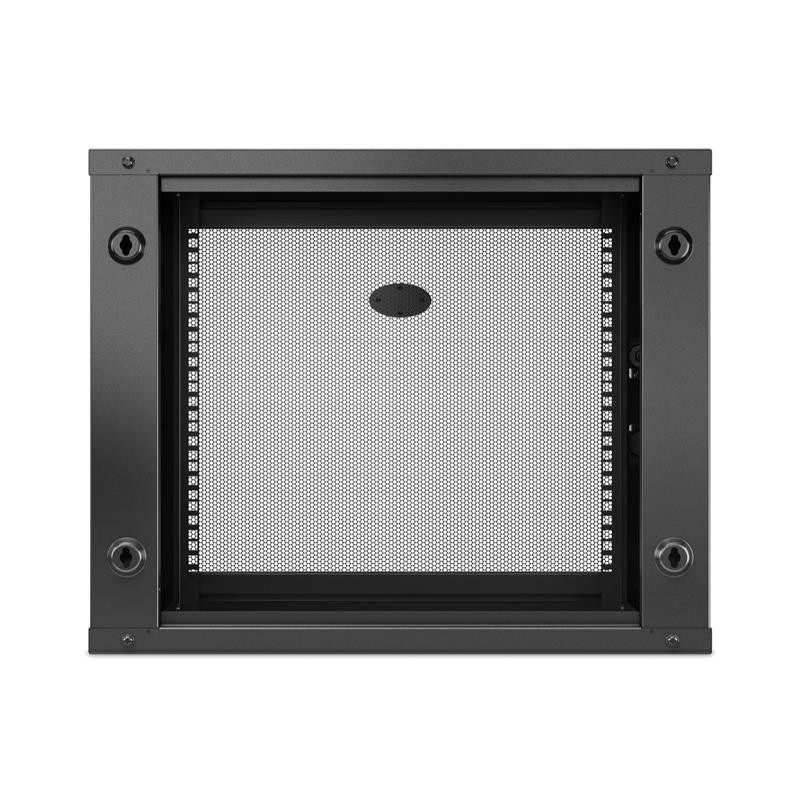 APC NetShelter WX AR109SH6, 9U/HE, 19inch Wandpatchkast, Geschikt voor muurbevestiging, 600MM diep, Gemonteerd