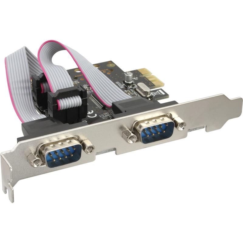 InLine Interface kaart 2x seriële 9-pins PCIe PCI-Express 