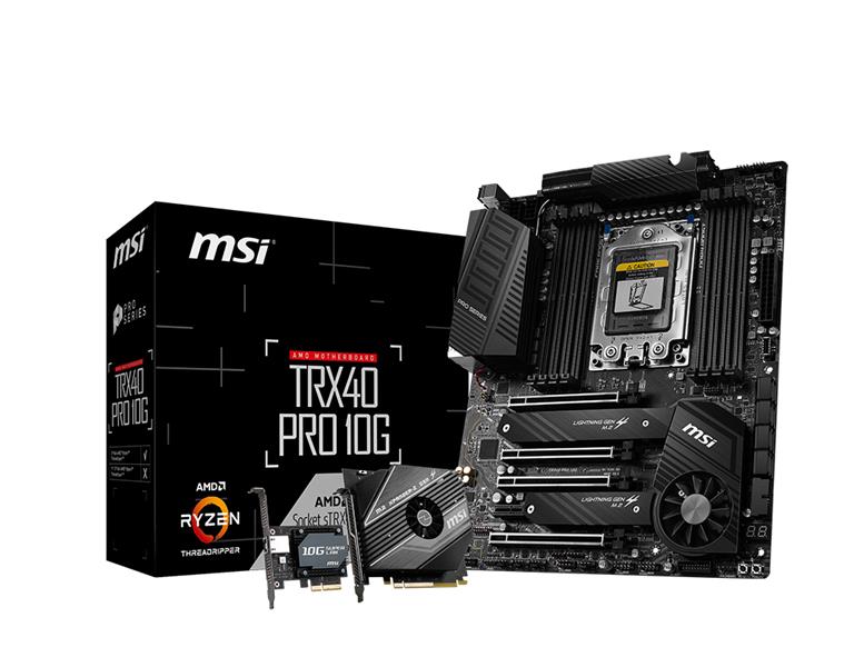 MSI TRX40 PRO 10G moederbord TRX4 ATX AMD TRX40