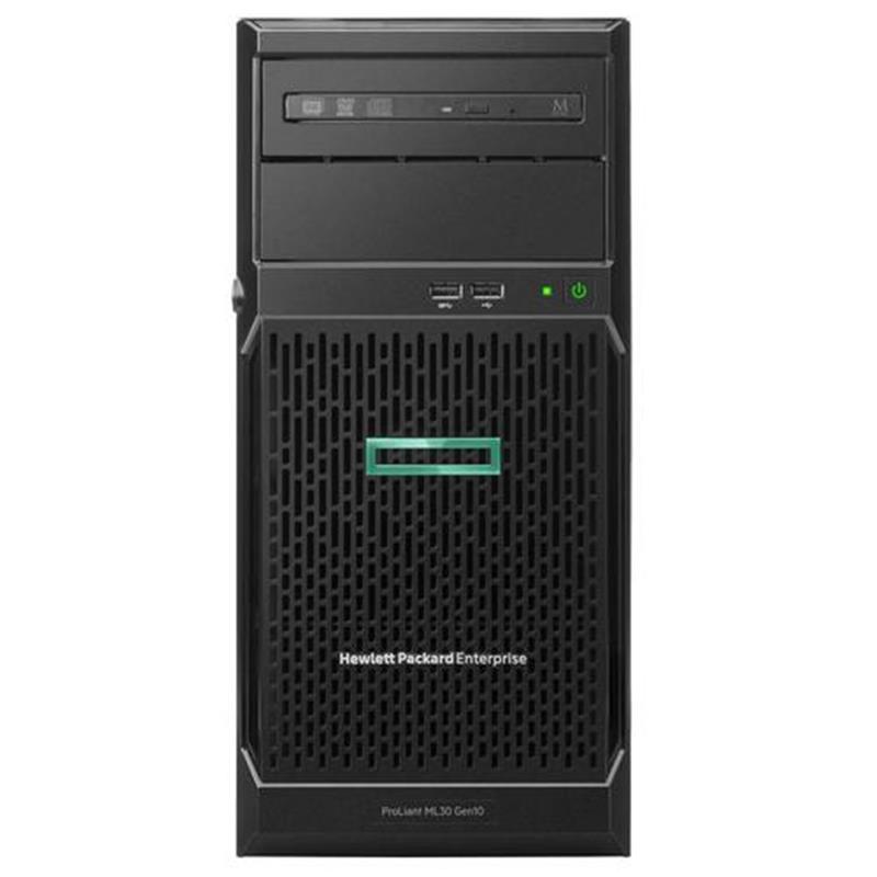 Hewlett Packard Enterprise ProLiant ML30 Gen10 server Intel Xeon E 3 4 GHz 16 GB DDR4-SDRAM 16 TB Tower 4U 500 W