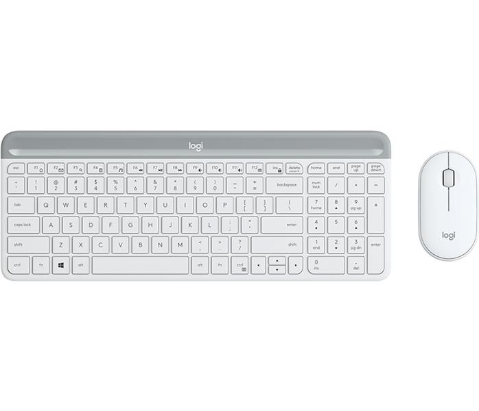 Logitech MK470 toetsenbord RF Draadloos AZERTY Frans Inclusief muis Wit