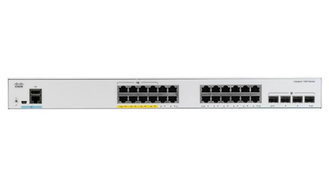 Cisco Catalyst C1000-24FP-4X-L netwerk-switch Managed L2 Gigabit Ethernet (10/100/1000) Power over Ethernet (PoE) Grijs