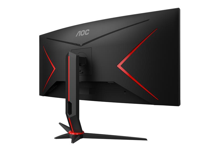 AOC Gaming CU34G2/BK LED display 86,4 cm (34"") 3440 x 1440 Pixels WQHD Zwart, Rood