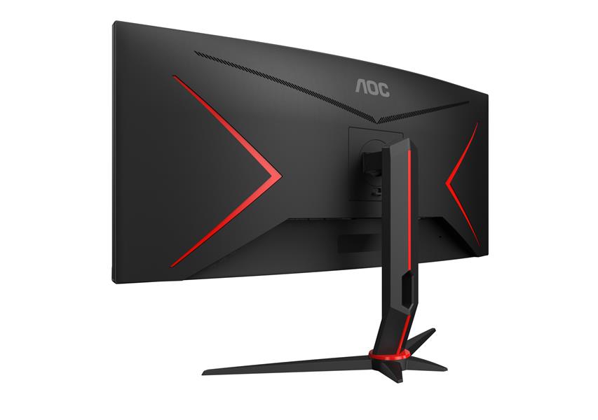 AOC Gaming CU34G2/BK LED display 86,4 cm (34"") 3440 x 1440 Pixels WQHD Zwart, Rood