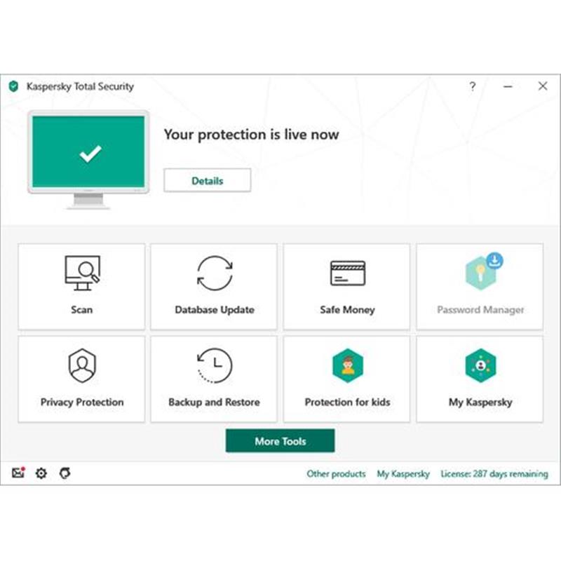 Kaspersky Lab Total Security 2020 Nederlands 1 licentie(s) 1 jaar