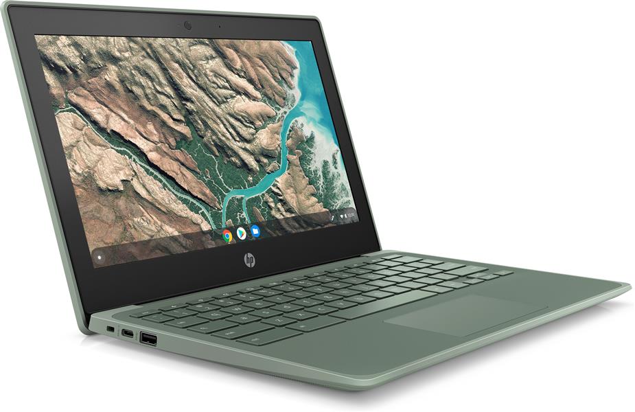 HP Chromebook 11 G8 EE Groen 29,5 cm (11.6"") 1366 x 768 Pixels Touchscreen Intel® Celeron® N 4 GB LPDDR4-SDRAM 32 GB eMMC Wi-Fi 5 (802.11ac) Chrome O
