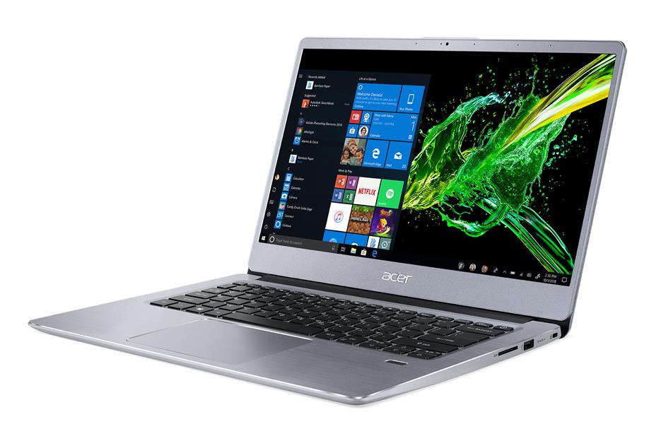 Acer Swift 3 SF314-58-32E9 Laptop 35,6 cm (14"") Full HD Intel® Core™ i3 i3-10110U 4 GB DDR4-SDRAM 256 GB SSD Wi-Fi 6 (802.11ax) Windows 10 Home Zilve