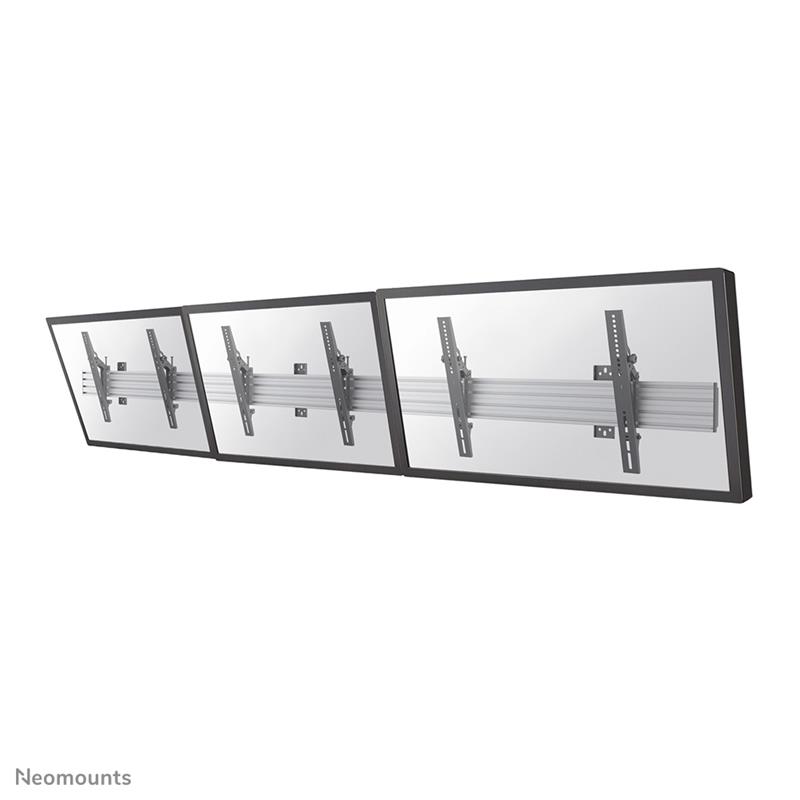 Menuboard Wall mount for three 32 inch-55 inch 65 inch Screens - Black