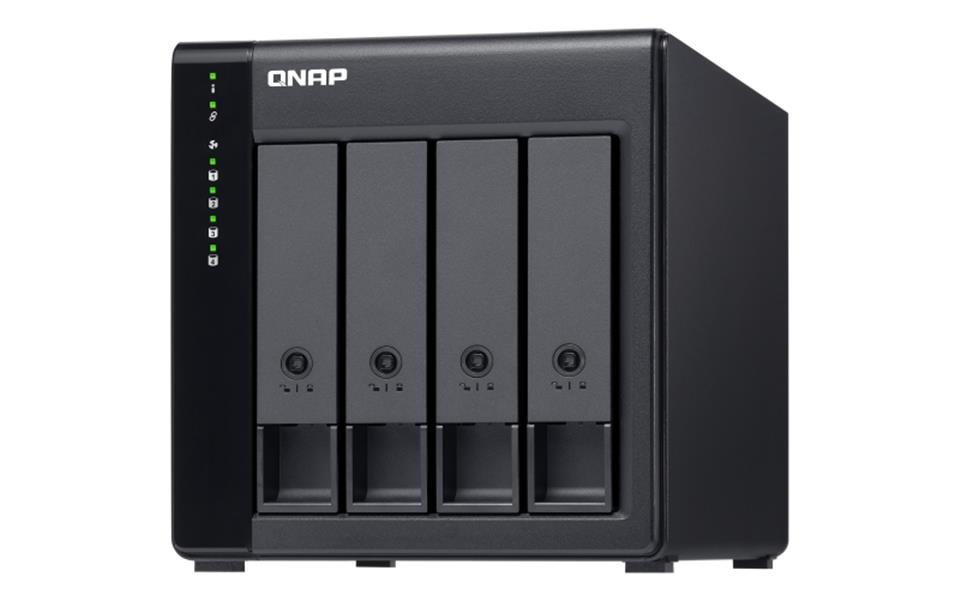 QNAP TL-D400S behuizing voor opslagstations HDD-/SSD-behuizing Zwart, Grijs 2.5/3.5""