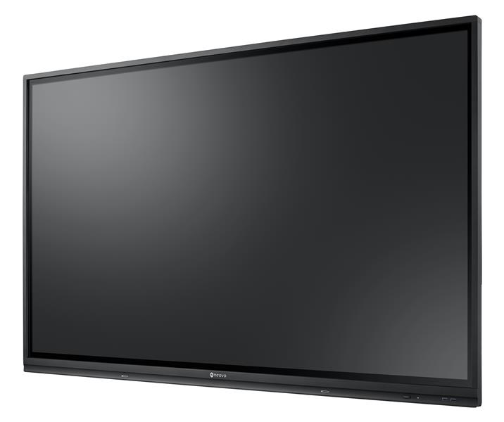 AG Neovo IFP-6503 Interactief flatscreen 163,8 cm (64.5"") LCD 400 cd/m² 4K Ultra HD Zwart Touchscreen Type processor Android 9.0