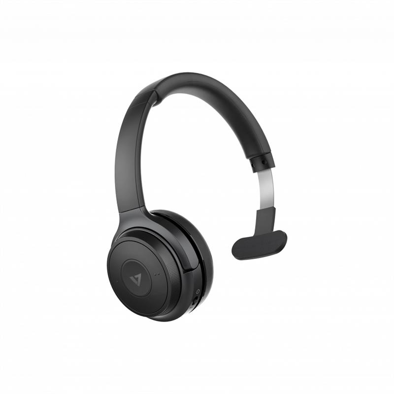V7 HB605M hoofdtelefoon/headset Draadloos Handheld Kantoor/callcenter USB Type-C Bluetooth Zwart, Grijs