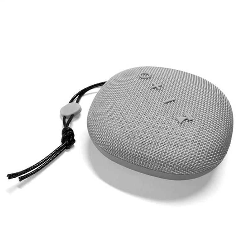 Platinet Outdoor wireless Speaker IPX5 waterproof 6W cardreader Bluetooth v5 EDR 1500mAh accu 243g GRIJS