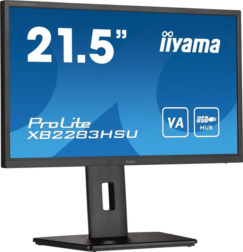 iiyama ProLite XB2283HSU-B1 computer monitor 54,6 cm (21.5) 1920 x 1080 Pixels Full HD LED Zwart RENEWED