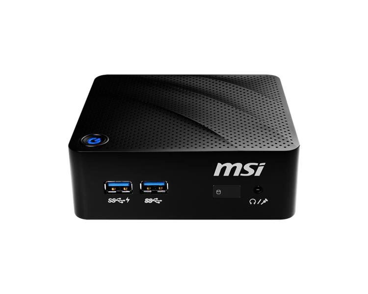 MSI Cubi N 8GL-074EU Intel® Pentium® Silver N5000 4 GB DDR4-SDRAM 64 GB SSD Mini PC Zwart Windows 10 Pro