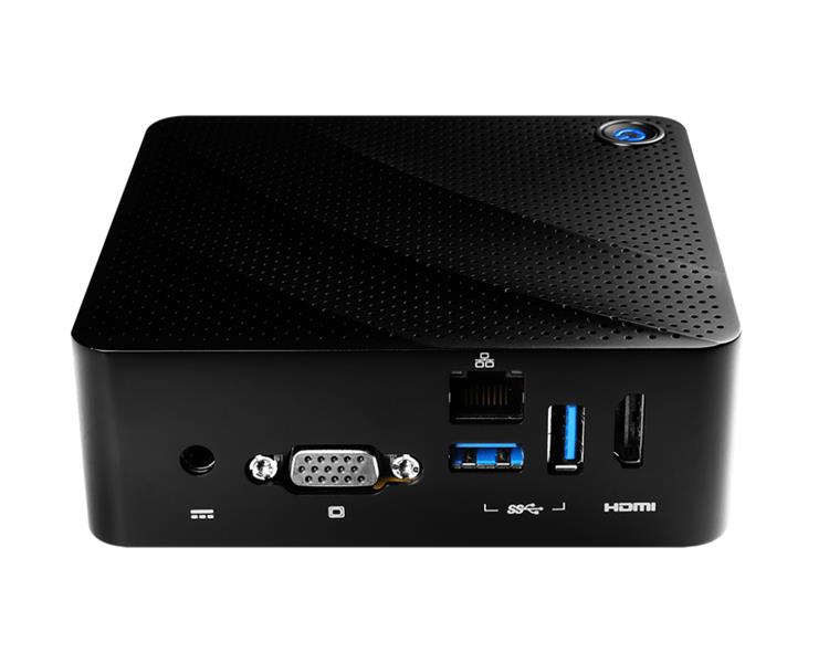 MSI Cubi N 8GL-074EU Intel® Pentium® Silver N5000 4 GB DDR4-SDRAM 64 GB SSD Mini PC Zwart Windows 10 Pro