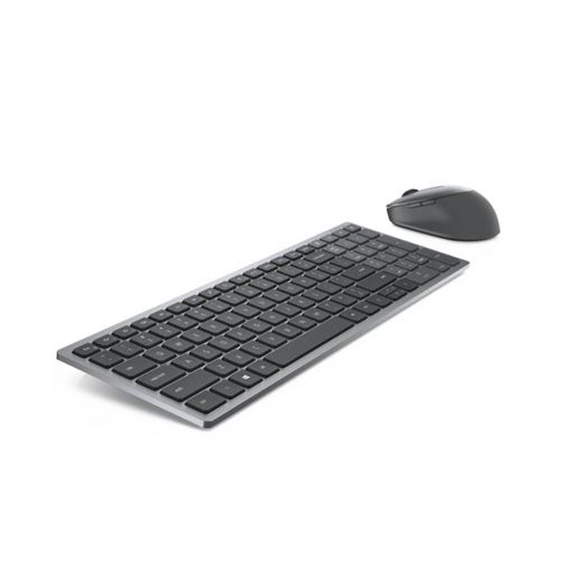 DELL KM7120W toetsenbord RF-draadloos + Bluetooth QWERTY Grijs, Titanium